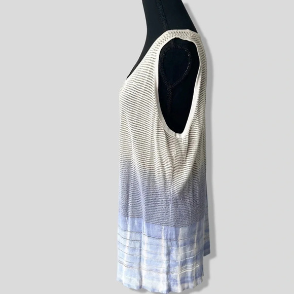 Tan  Jay Ombre Metallic Knitted Sleeveless Tunic - Picture 2 of 12